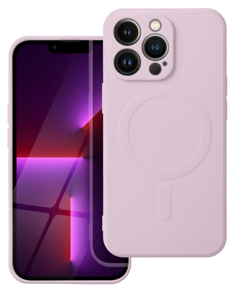Futerał SILICONE MAG COVER kompatybilny z MagSafe do IPHONE 17 Pro różowy