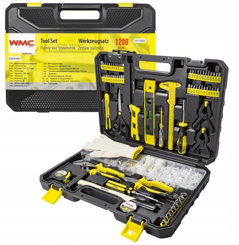 Zestaw narzędzi 1/4" 1200el. (5-13mm) (6-kątnych)