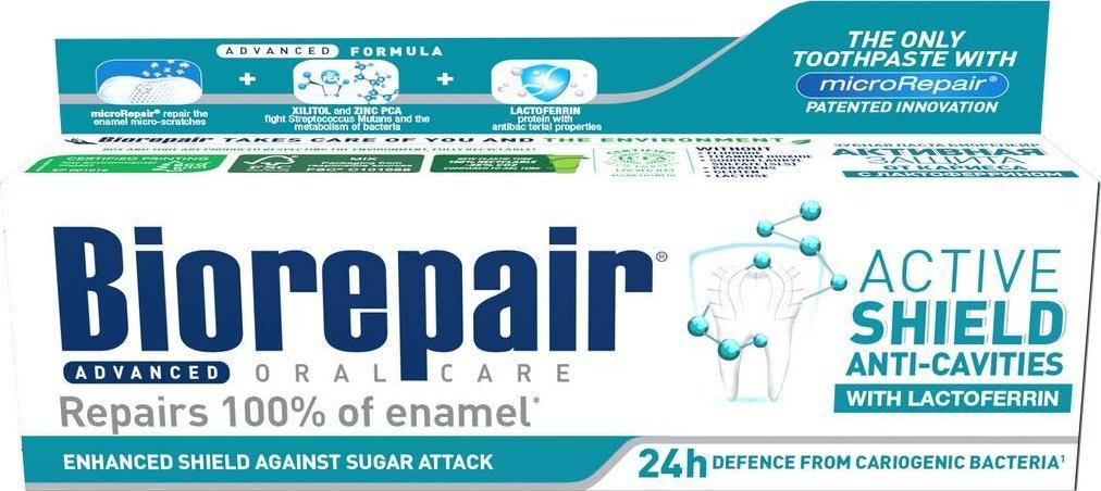 Biorepair Pasta do zębów Aktywna Tarcza 75ml