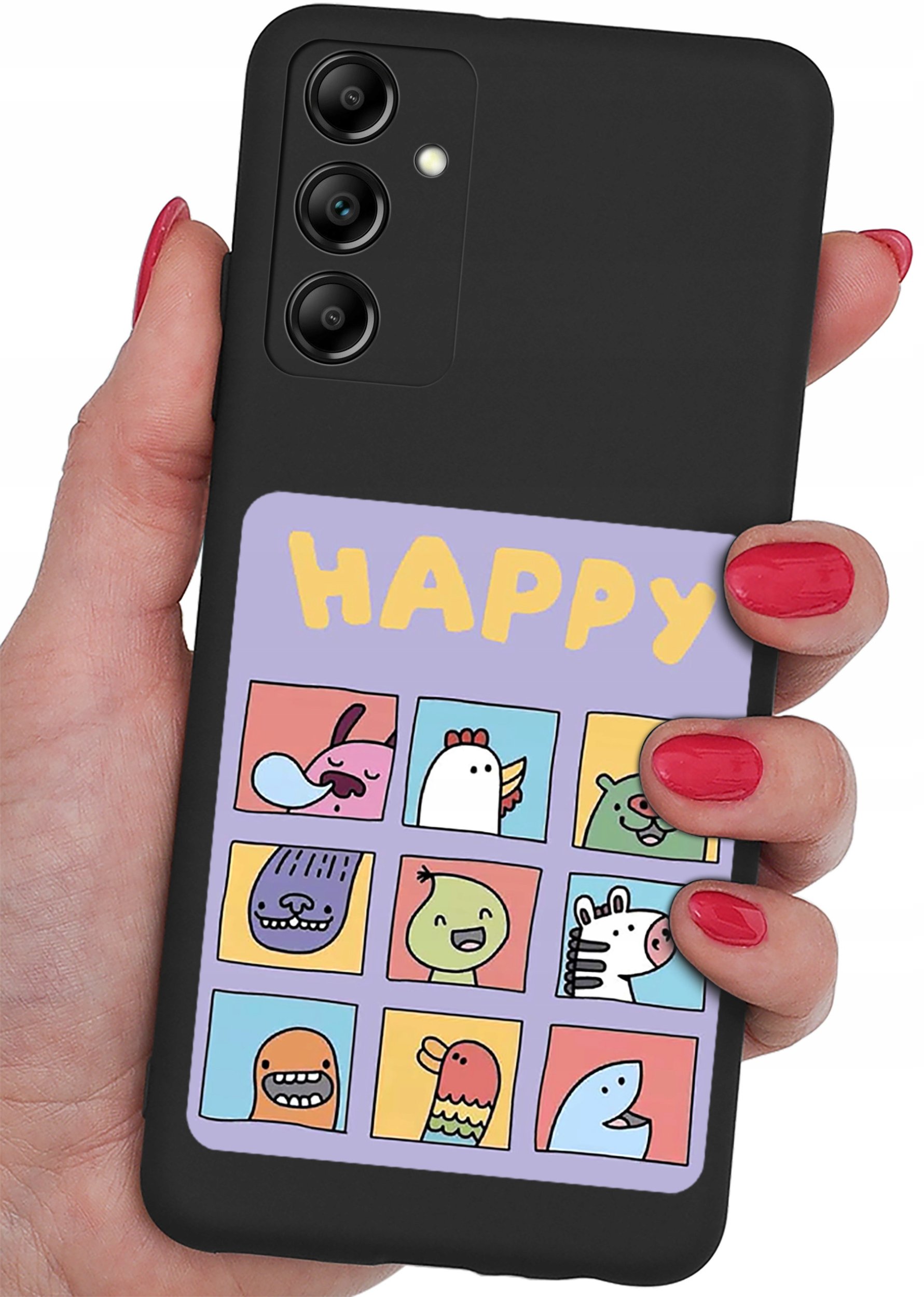 ETUI do Samsung Galaxy A25 5G CASE WZORY SOFT MATT PLECKI + SZKŁO 9H