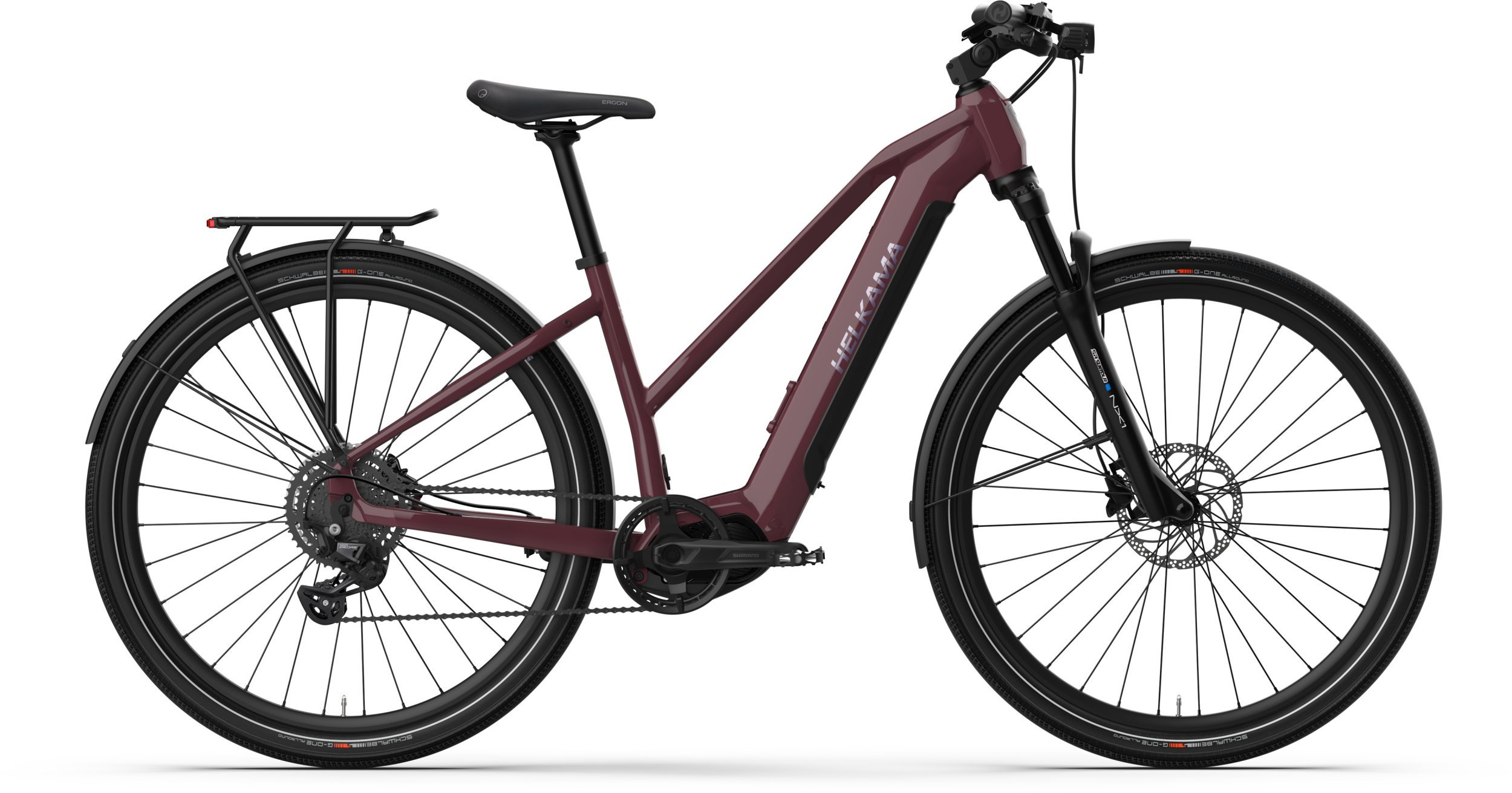 Rower elektryczny Airwheel Helkama SX rower elektryczny (19") 29" 10-biegowy czerwony żurawinowy