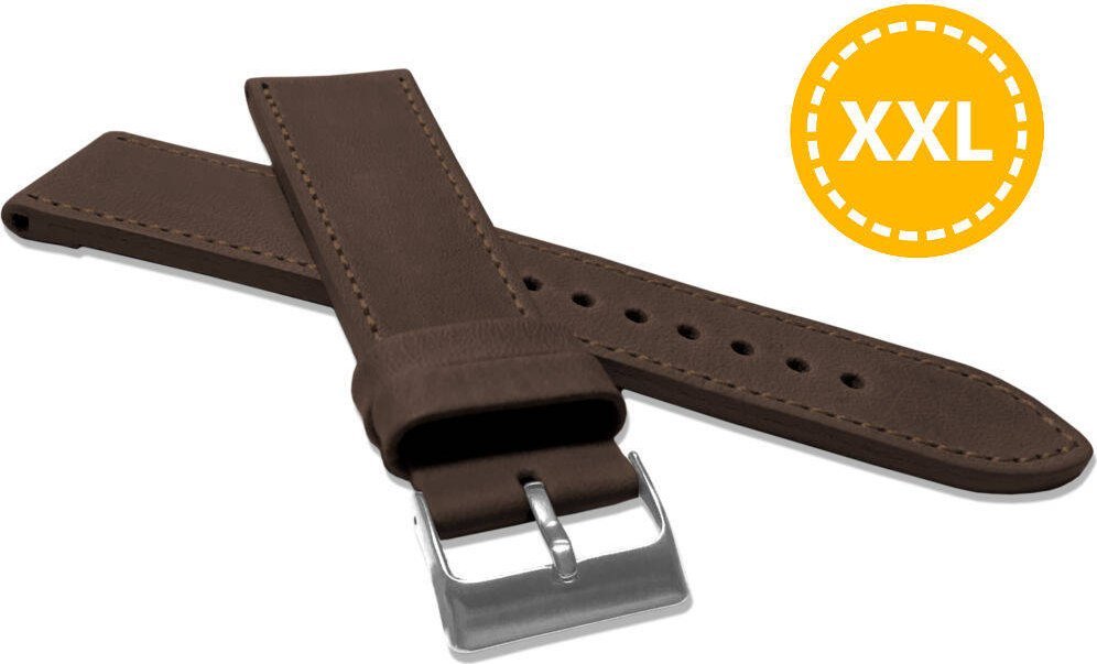 Lavvu Skórzany pasek do zegarka 24 mm XXL Lavvu LSAXC24 skóra licowa