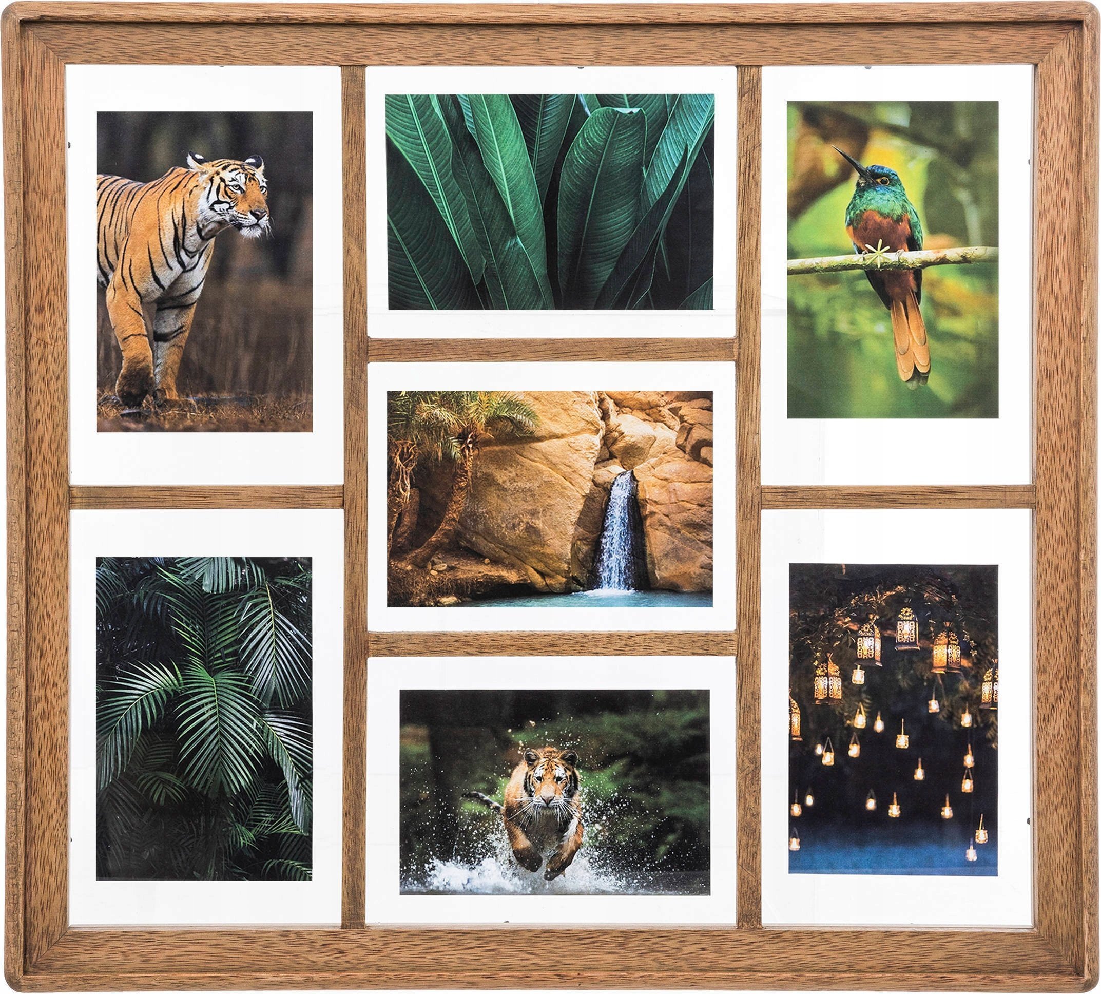 Ramka Atmosphera Multirama drewniana ELIOTT, 7 x 10 x 15 cm