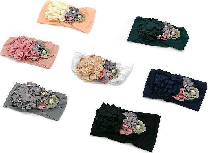 Opaska na włosy materiałowa MIX