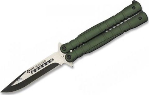 K25 Nóż motylek K25 02130 Balisong Zielony uniwersalny