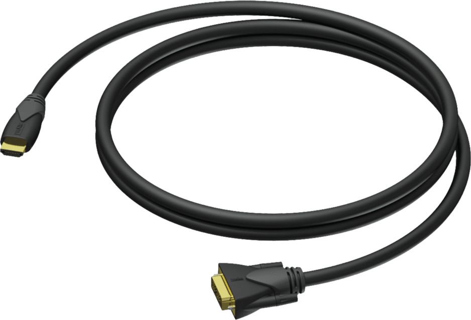 Kabel Procab HDMI - DVI-D 3m czarny (CLV160/3)