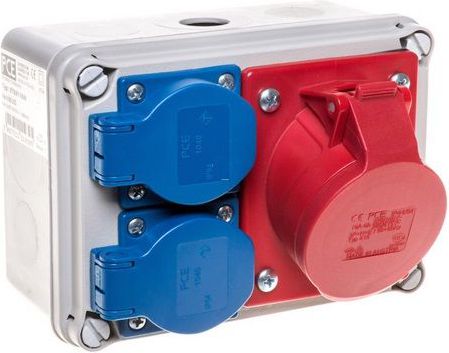 PCE Zestaw gniazd 16/5 2GS KOŁO IP54 (9769116W)