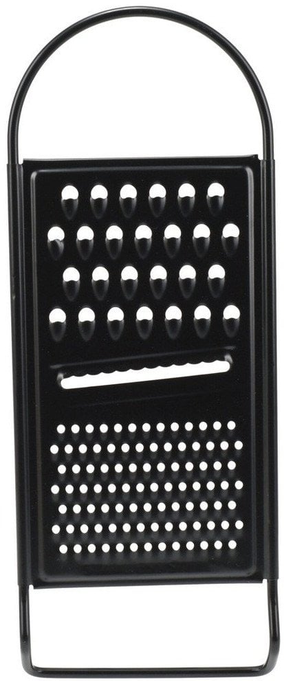 Tarka kuchenna stalowa czarna płaska 3 ostrza 28,5 cm