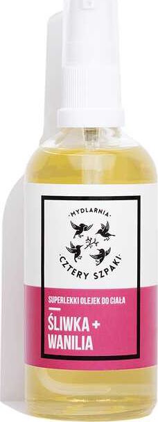 Mydlarnia Cztery Szpaki Superlekki Olejek Śliwka + Wanilia 100 ml - Cztery Szpaki
