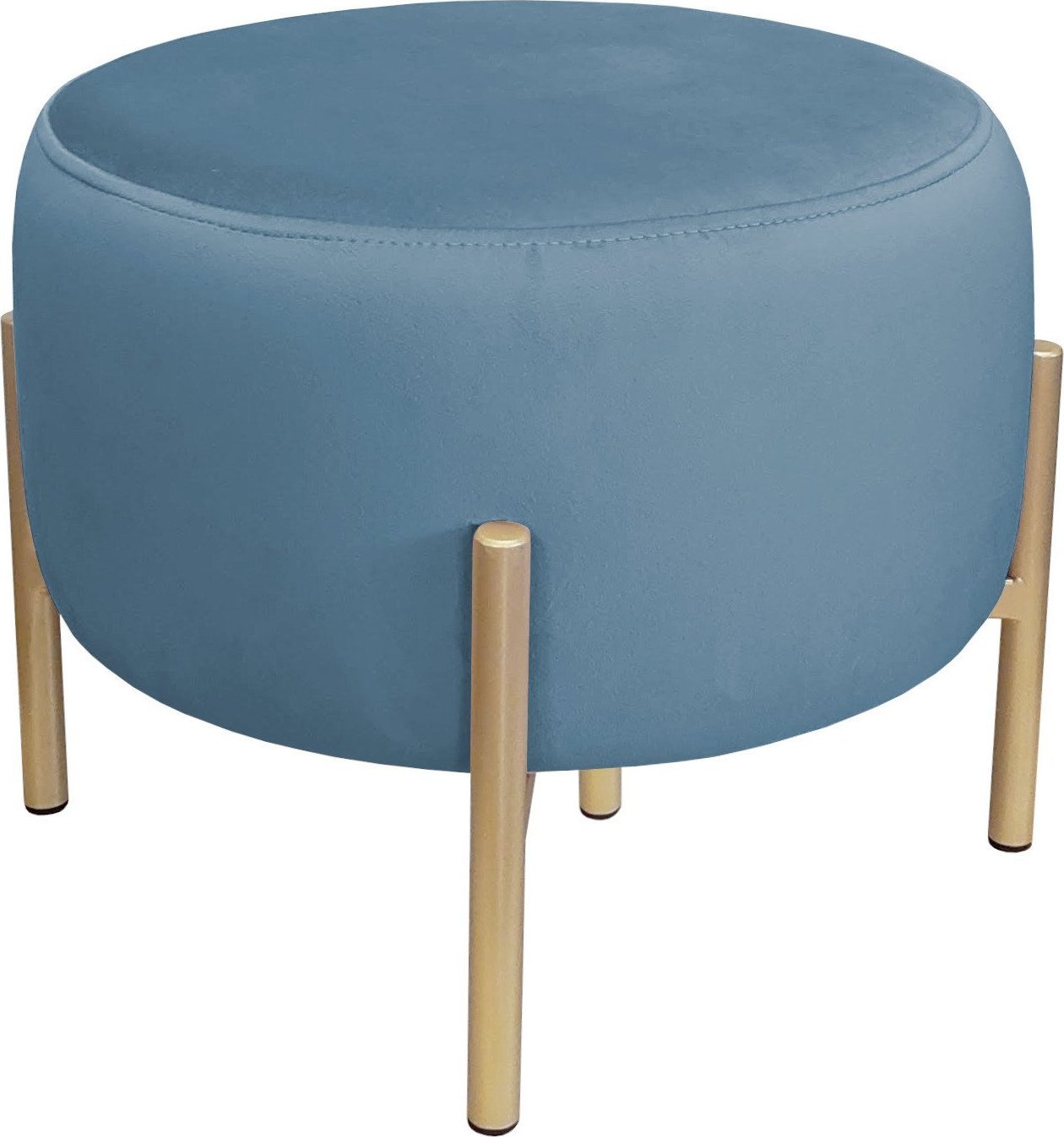 Atos Pufa OLA LOFT ławka podnóżek metal złota MG33