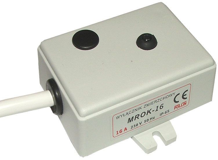 Pollin Automat zmierzchowy 16A 230V 2÷50Lx obudowa IP65 (MROK-MINI)