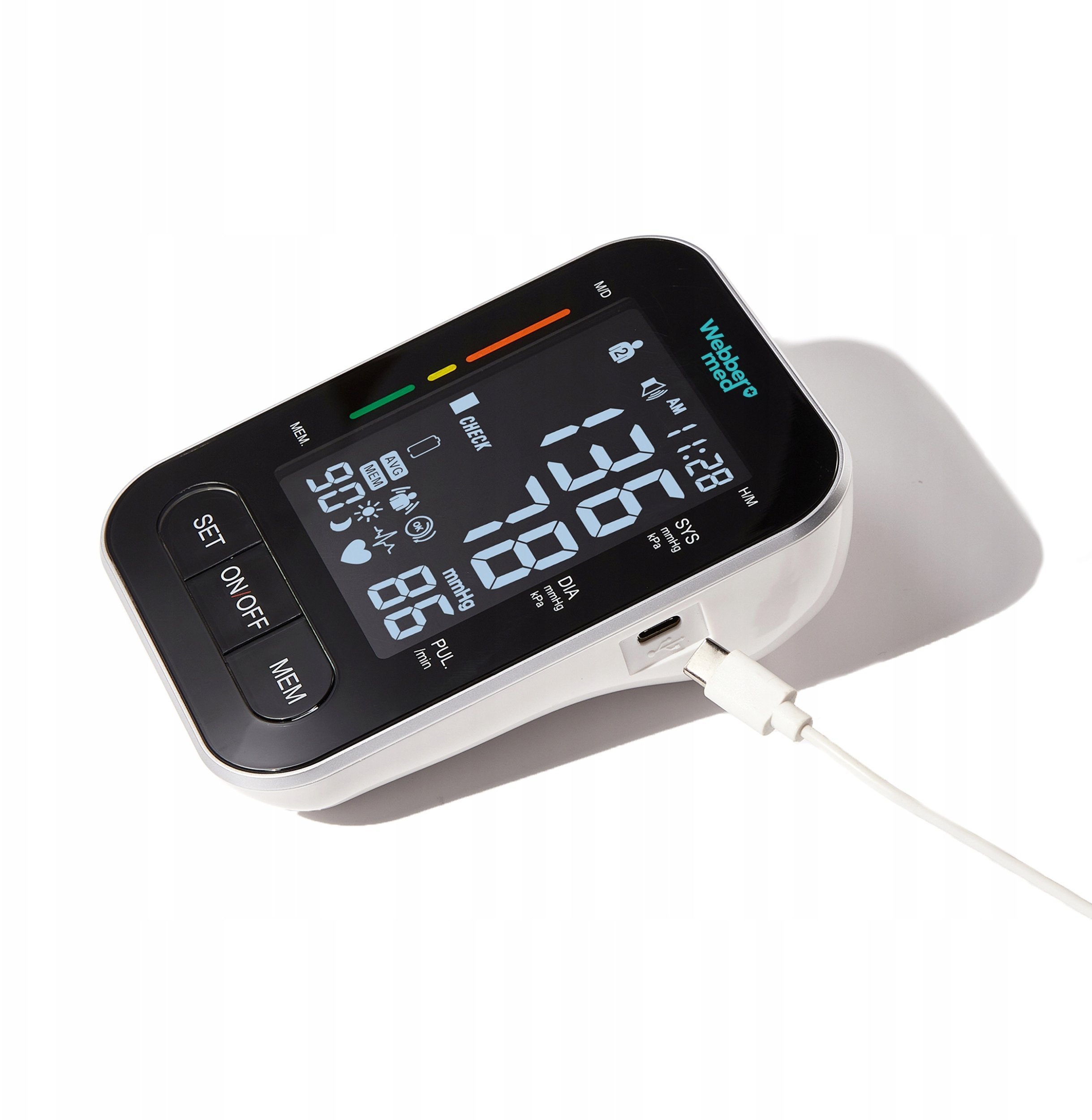 CIŚNIENIOMIERZ NARAMIENNY CZYTELNY DUŻY EKRAN ARYTMIA Webber Med B18