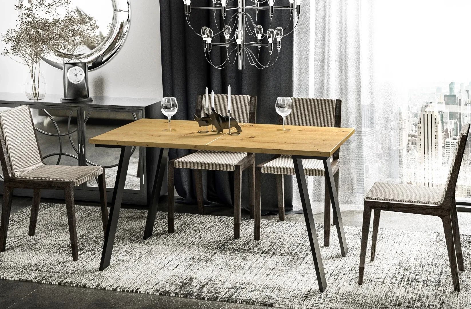 Stół rozkładany LIWIA 130(210)x80 dąb artisan ENDO