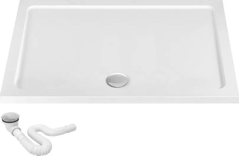 Brodzik REA-K5332 BRODZIK SAVOY 80X100X6 Z SYFONEM I KORKIEM CHROM REA // KN.REA-B-SAVOY-80X100X6