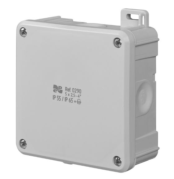 Elektro-Plast Puszka 2K IP55/IP65 98 x 98 x 46mm szara (0290-04)