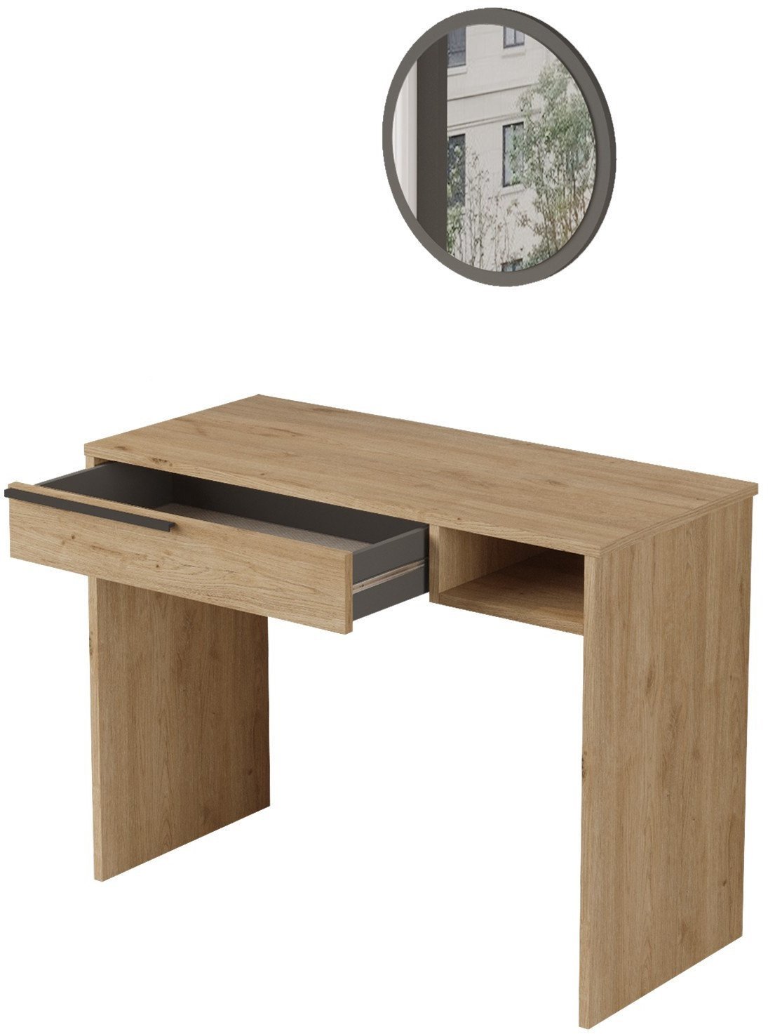 Kosmetinis staliukas Asir On18-S, rudas