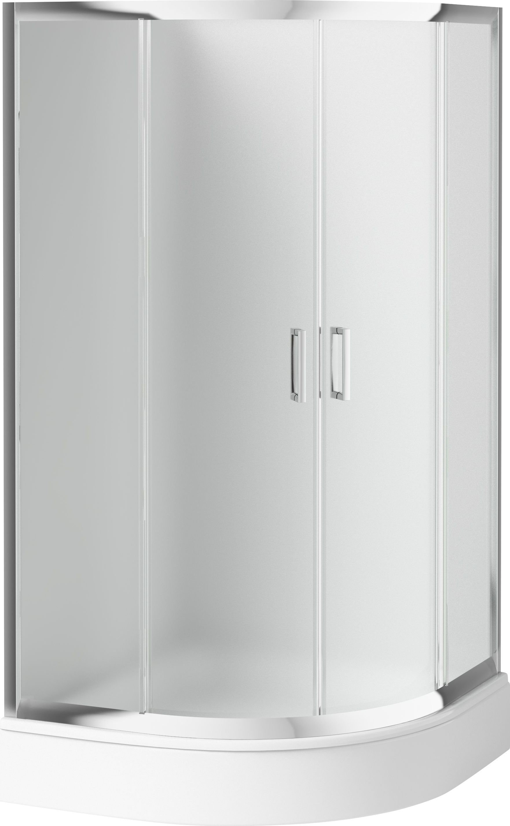 Deante KABINA FUNKIA PÓŁOKRĄGŁA, SZKŁO SZRONIONE, WYS. 170 CM, 80x80 CM