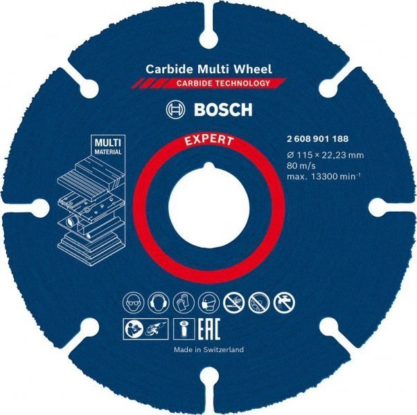 Bosch Bosch EXPERT Carbide MultiWheel cutting disc, O 115mm (for small angle grinders)