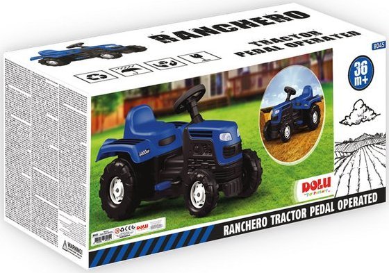 Wader Dolu DL8045 Duży traktor na pedały niebieski