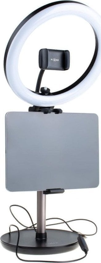 Statyw Fixed Statyw z lampką LED Ring - , śruba 1/4", uchwytem i sterowaniem na przewodzie USB czarny