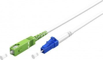 Goobay Kabel światłowodowy (FTTH), Singlemode (OS2) White, biały (Simplex), 20 m - Długość kabla 20 m