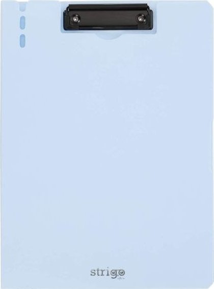 Deska z klipem górnym A4 STRIGO błękitna