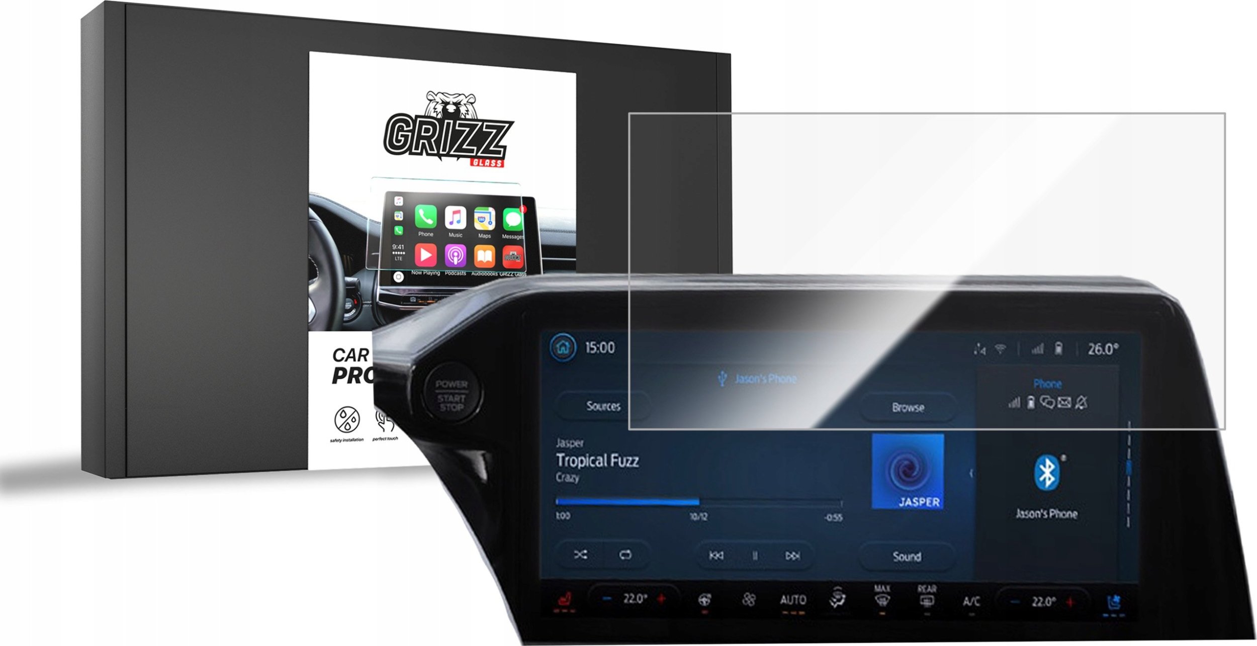 GrizzGlass Folia ceramiczna GrizzGlass CarDisplay Protection do Ford Transit Custom 2 13" 2024