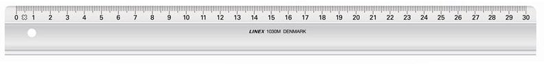Linex Linex 1030M, Line gauge, Styrene Acrylonitrile (SAN), Grey, cm, mm, Denmark, 30 cm
