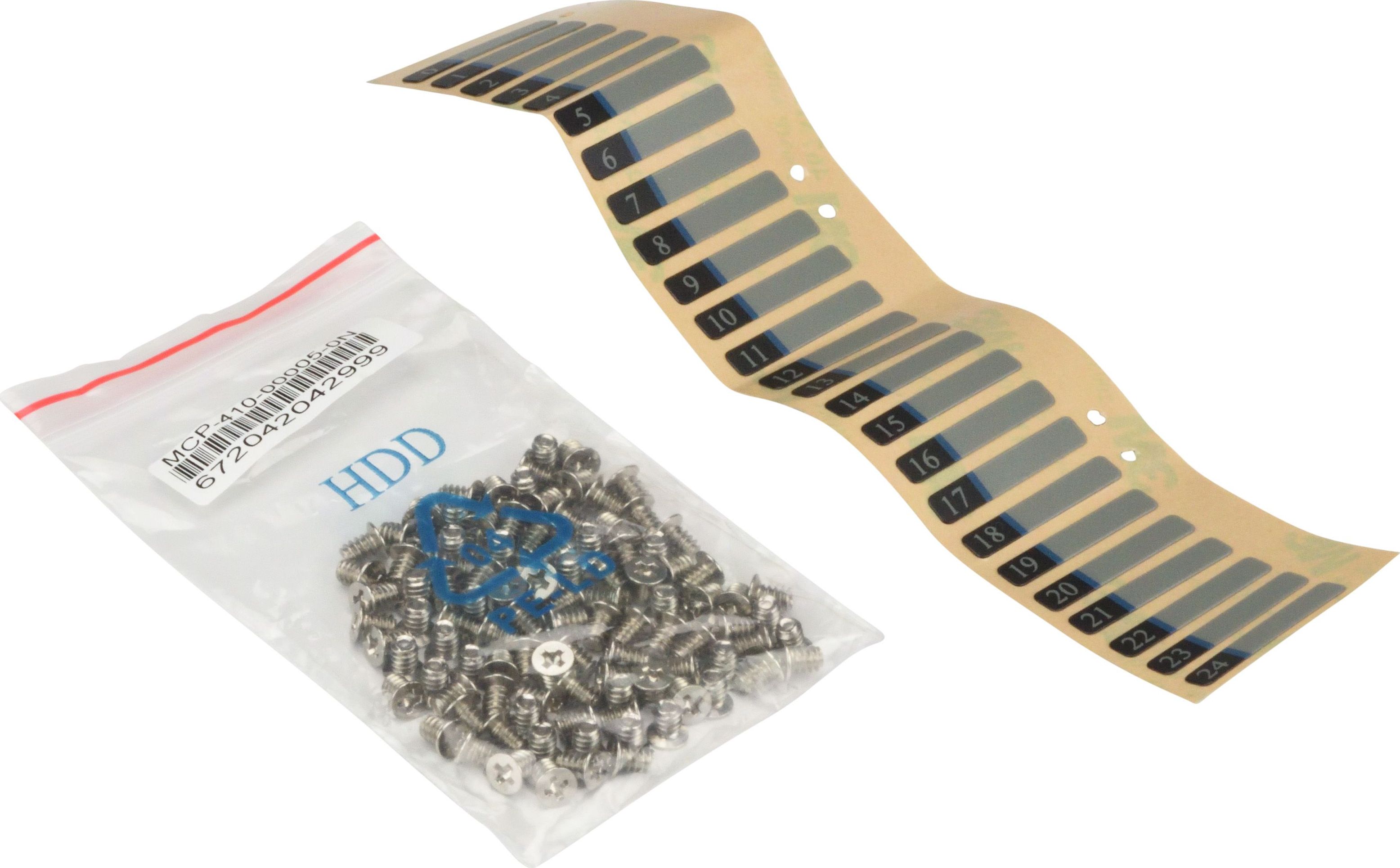 SuperMicro Zestaw śrubek do dysków 100 szt. + etykiety 24 szt. (MCP-410-00005-0N)