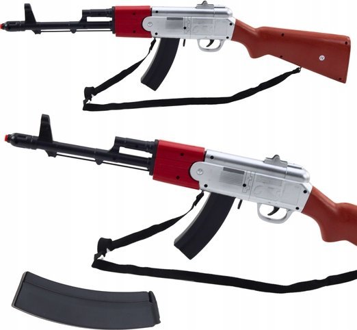 Karabin Strzelba Rekwizyt Pasek Na Ramię Brązowy Dźwięki 65cm