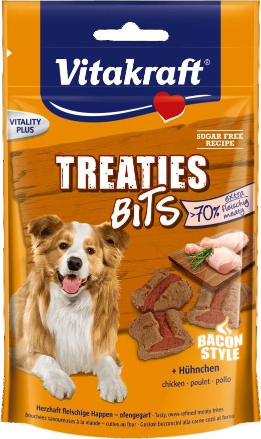 Vitakraft VITAKRAFT TREATIES BITS kurczak 120g przys d/psa