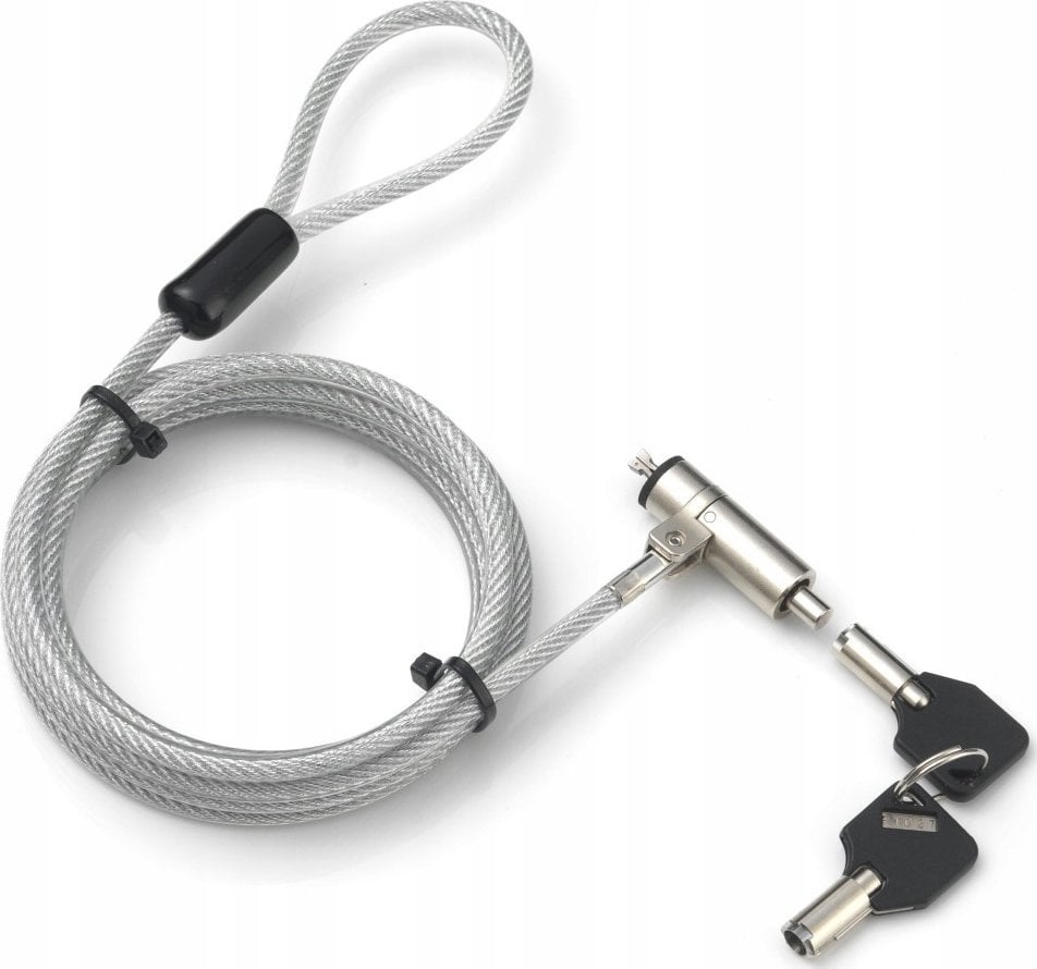 Techly Linka zabezpieczająca do laptopa Techly Wedge-Lock na Klucz 1,8m