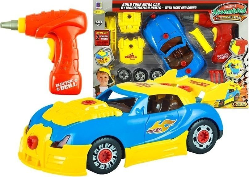 Zestaw do rozkręcania Zmodyfikuj Auto Wiertarka LEAN Toys