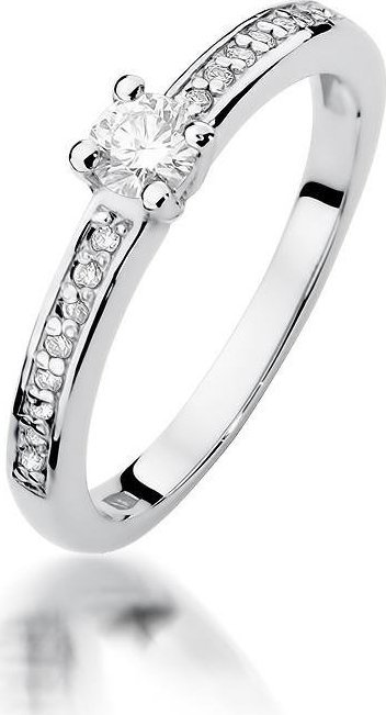 Best Diamonds złoty pierścionek z brylantem 0.25ct 14