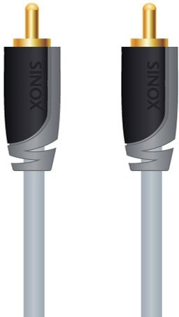 Kabel Sinox Plus+ - Video/audiokabel - RCA (han) do RCA (han) - 1 m - koaksjalny