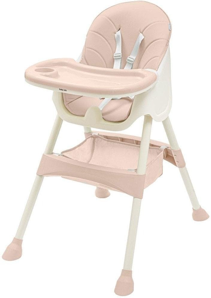 KRZESEŁKO DO KARMIENIA BABY MIX NORA DUSTY PINK