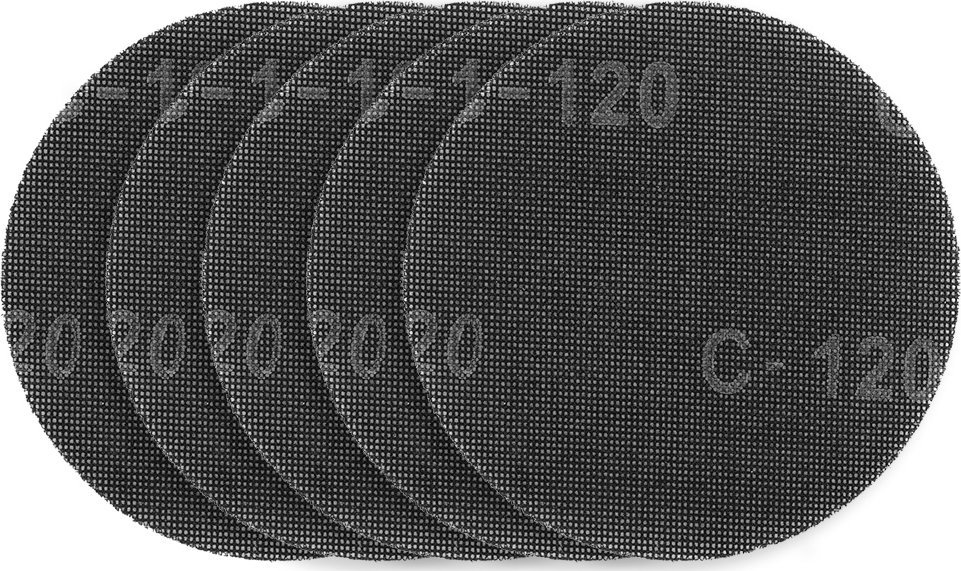 Graphite Siatka ścierna do gipsu na rzep 180 mm, K120, 5szt do szlifierki 59G263
