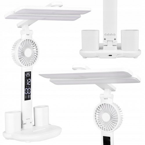 Lampka biurkowa Alogy biała