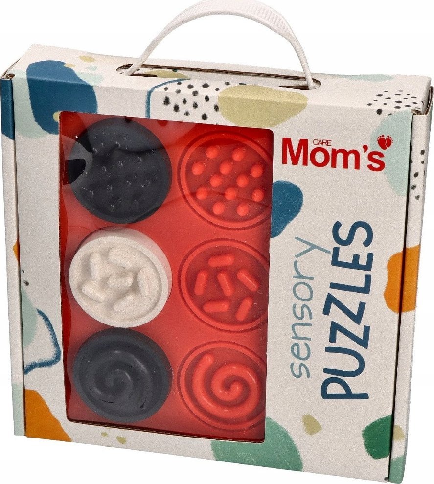 Puzzle sensoryczne kółeczka kontrastowe 843 68437