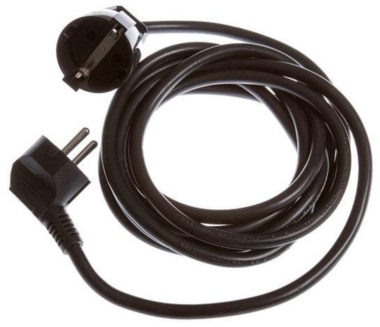 EXT CORD KF-GBY5-01P 3X1.5 3M 1P BLACK