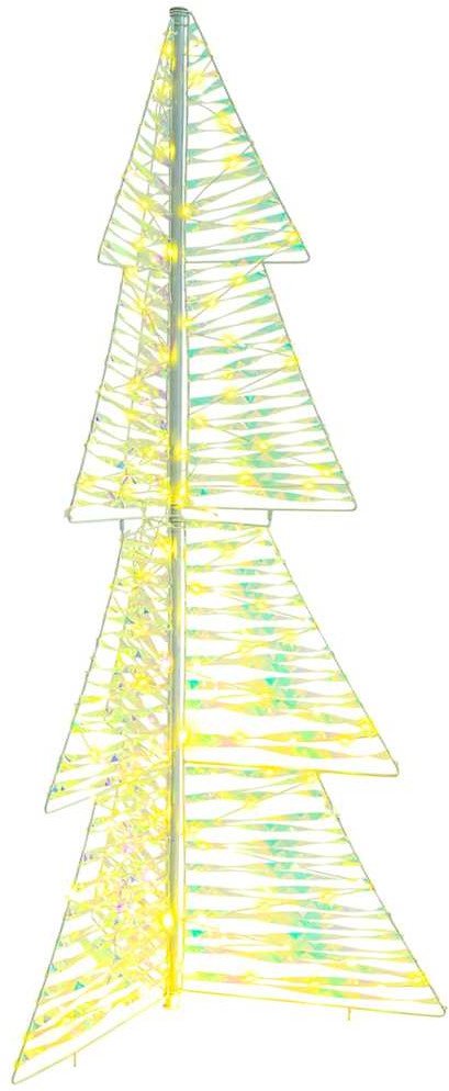 vidaXL Choinka z 160 diodami LED Ciepła biel 150 cm PET