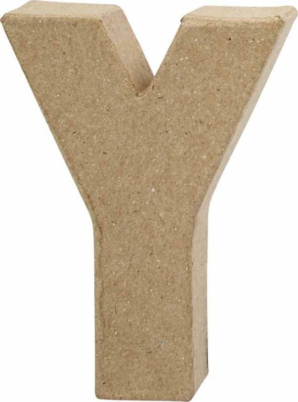 Creativ Company Litera Y z papier-mache H: 10 cm