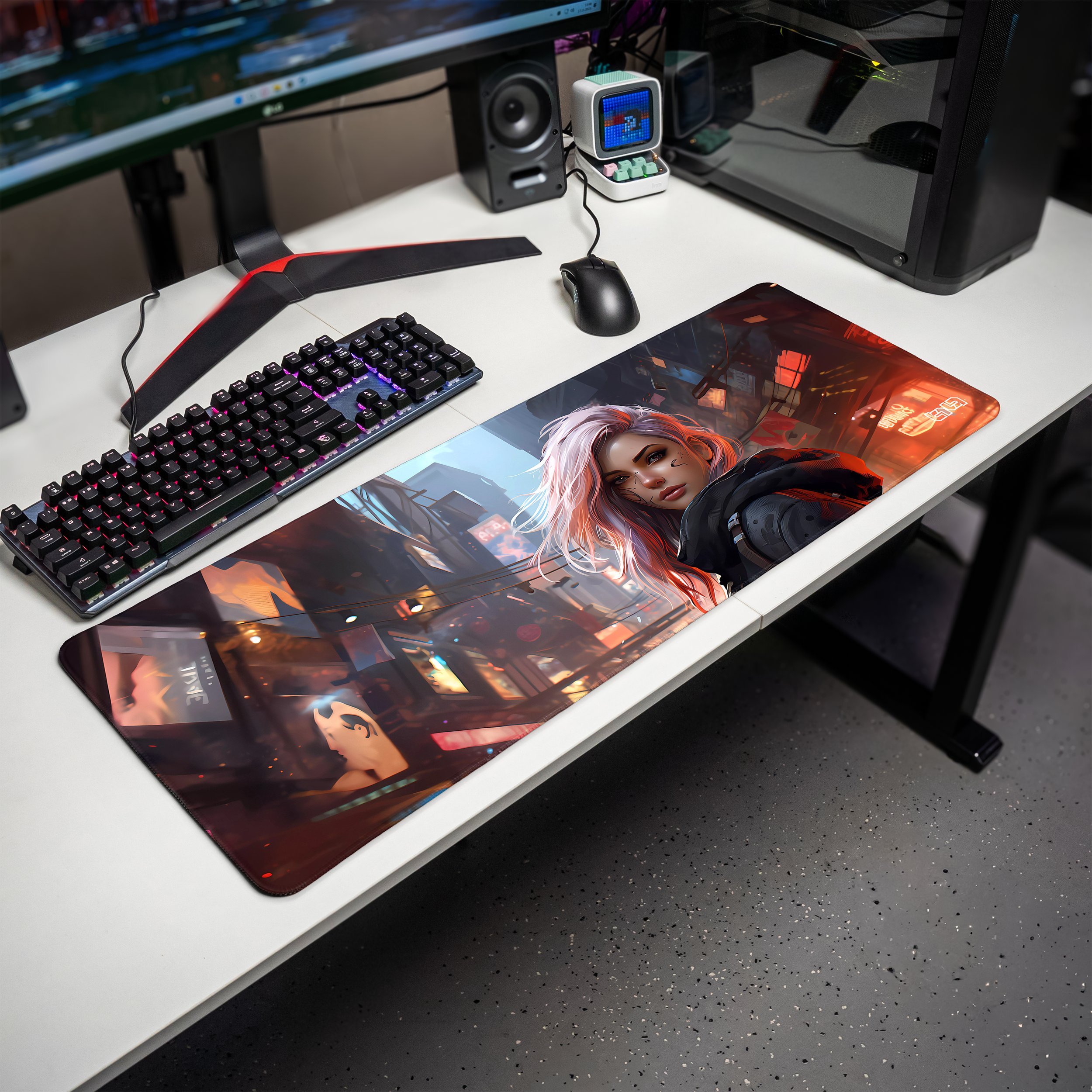 Podkładka Tilt DUŻA PODKŁADKA POD MYSZKĘ Zatłoczone Kioto 80x30 TILT Prezent Gamingowa