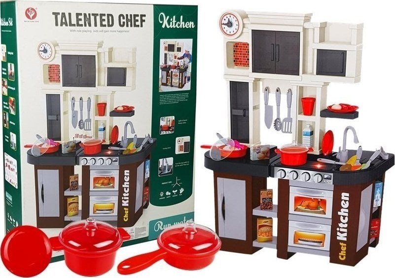 Lean Sport Kuchnia z Kranem + Zegar Światła Dźwięki 84cm (4508) - 1060179