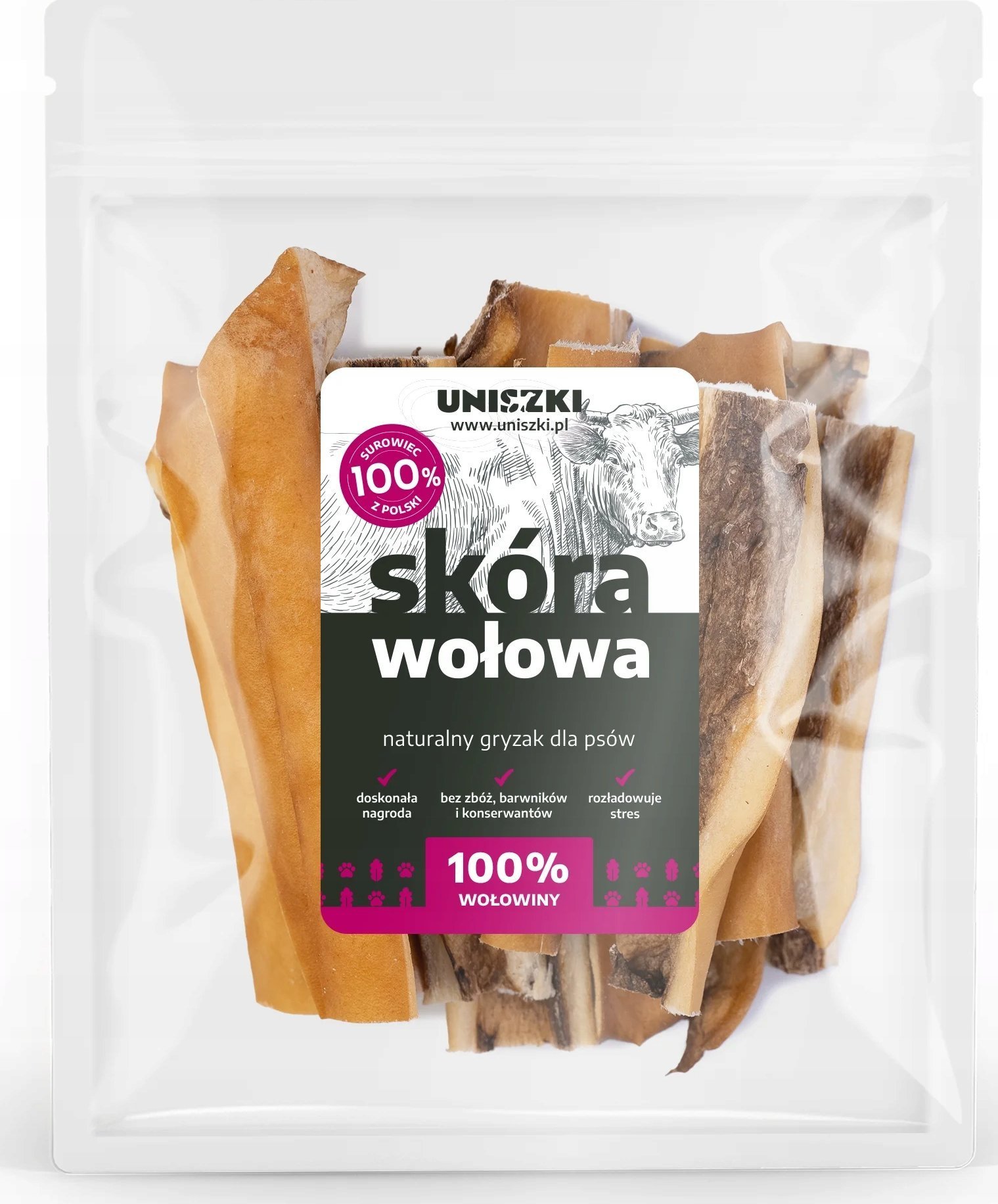 UNISZKI Skóra wołowa 100g