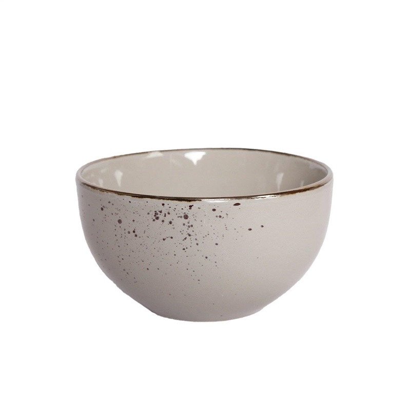 BOWL WITH SPECKLE BROWN 13.8CM 636ML
