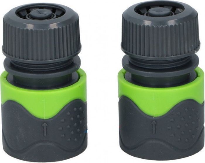 Kinzo przyłącze węża 3,5 x 6 cm ABS szaro-zielony, 2-częściowy (25022960)