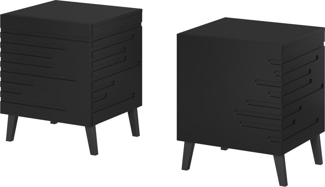 Cama Meble Szafka nocna NOVA 44x40x52 czarny mat