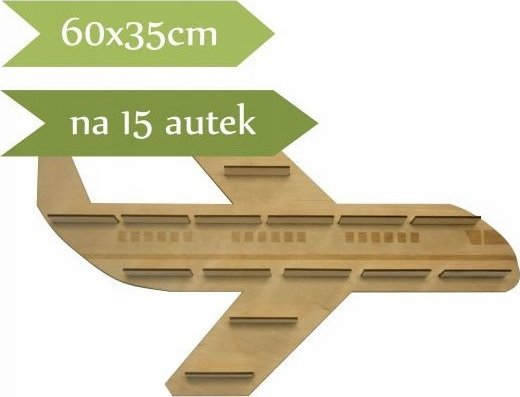 Półka na resoraki autka samolot samochodziki