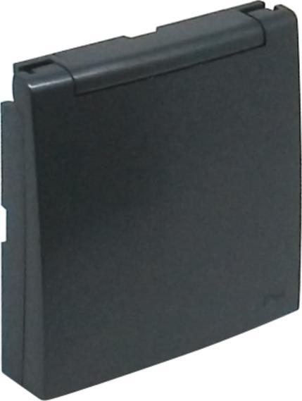 Efapel EFAPEL LOGUS90 ELEMENT CENTRALNY DO GNIAZDA SCHUKO IP44 GRAFIT 90634 TIS